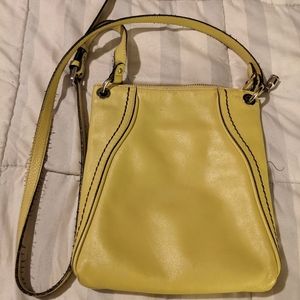 Danier yellow leather purse